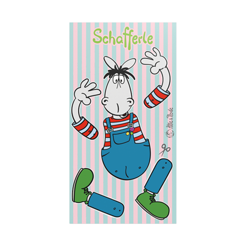 Hampelmann-Postkarte "Schafferle"